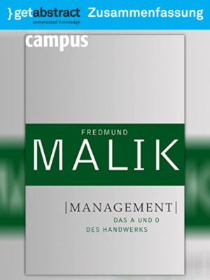 cover image of Management (Zusammenfassung)